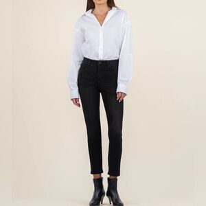 KUT Rachael High-Rise‎ Fab Ab Mom Black Jeans Size 14